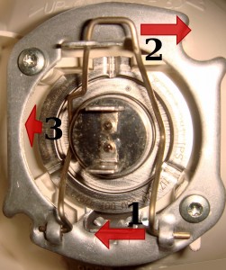 Bulb replacement instructions